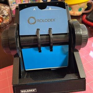 Rolodex Black Rotary Card File